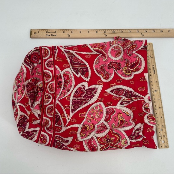 VERA BRADLEY Ditty Bag Rosy Posies Drawstring Pouch Lined Pool Bag Beach Paisley - Picture 8 of 9
